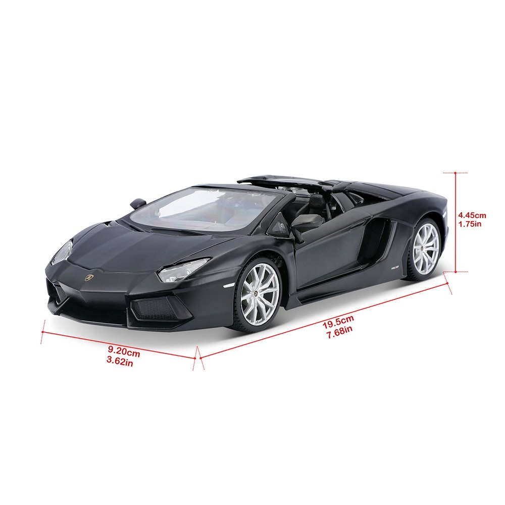 Carrinho Maisto 1:24 SE Lamborghini Aventador LP 700-4 Roadster Preto