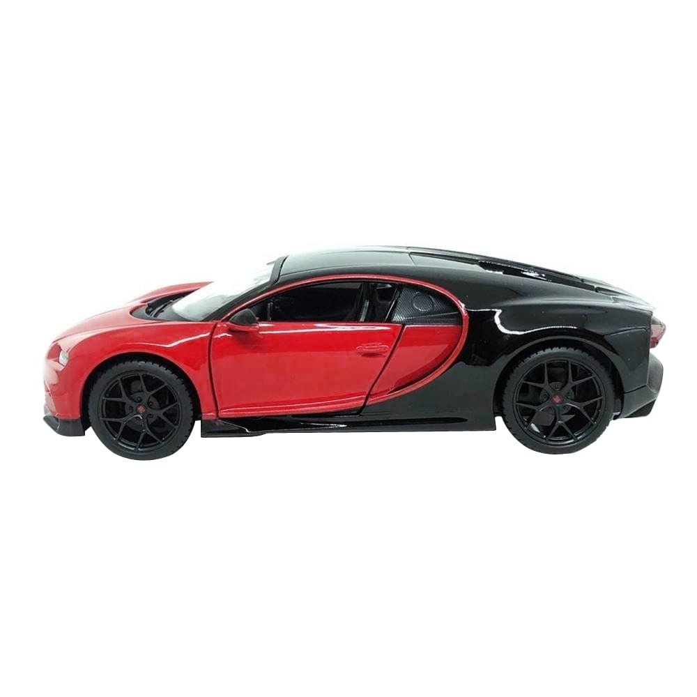 Carrinho Maisto 1:24 SE Bugatti Chiron Sport Preto/Vermelho