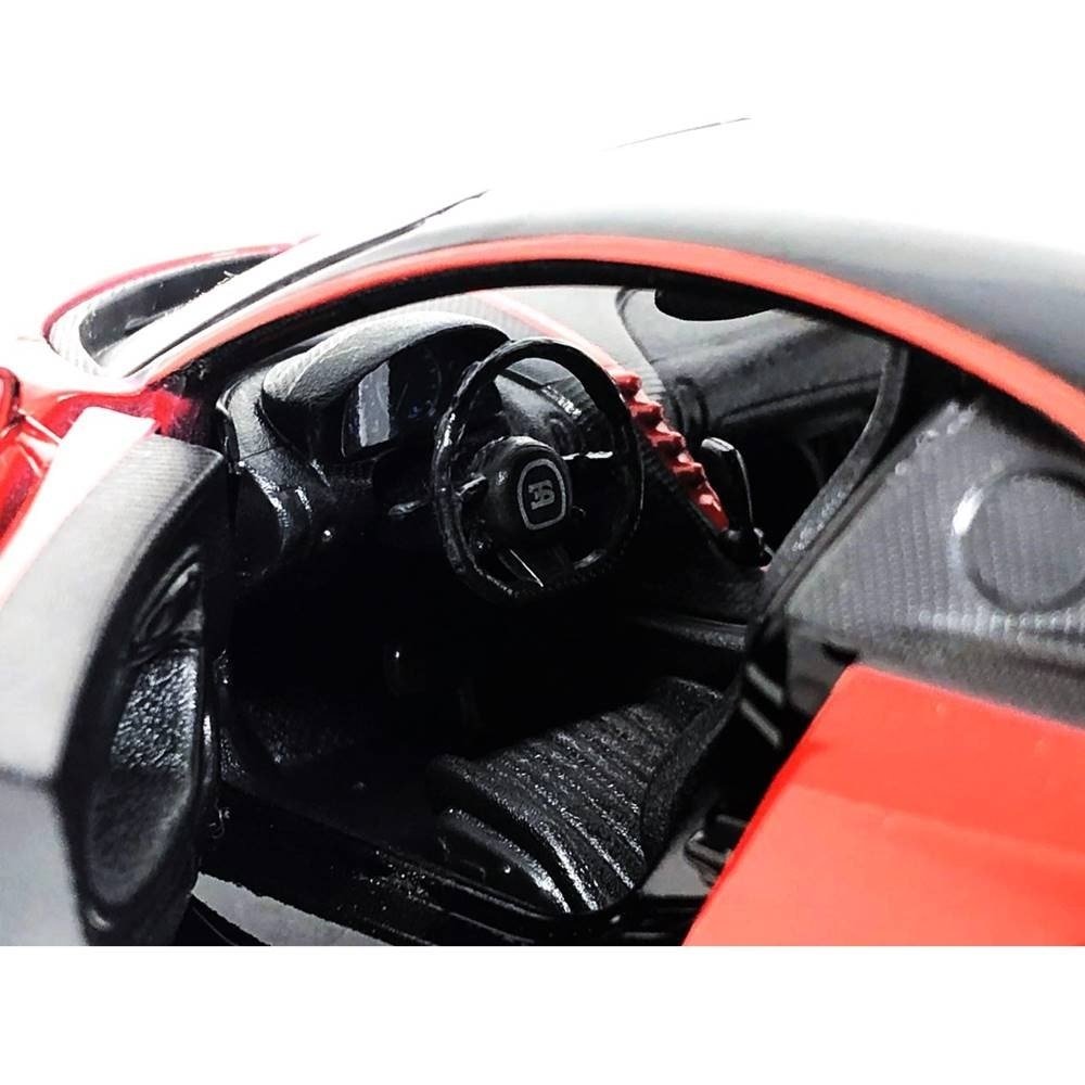 Carrinho Maisto 1:24 SE Bugatti Chiron Sport Preto/Vermelho