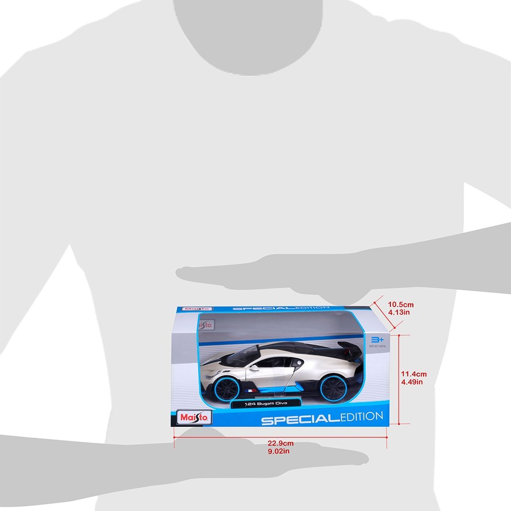 Carrinho Maisto 1:24 SE Bugatti Divo Branco