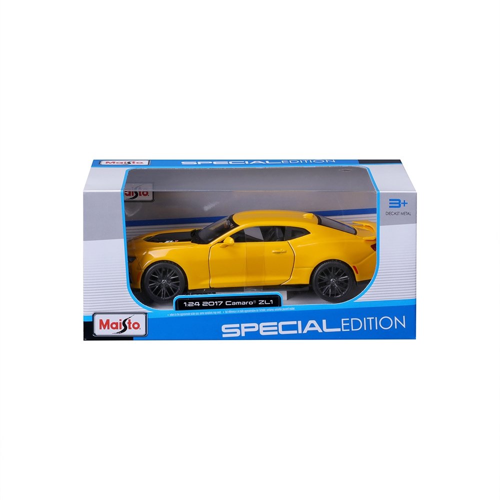 Carrinho Maisto 1:24 SE 2017 Chevrolet Camaro ZL1 Amarelo