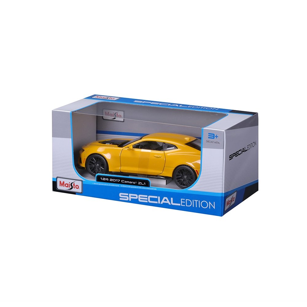 Carrinho Maisto 1:24 SE 2017 Chevrolet Camaro ZL1 Amarelo
