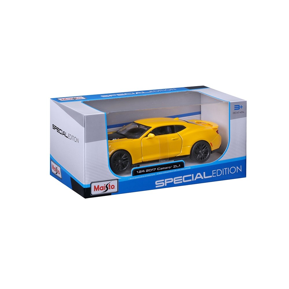 Carrinho Maisto 1:24 SE 2017 Chevrolet Camaro ZL1 Amarelo