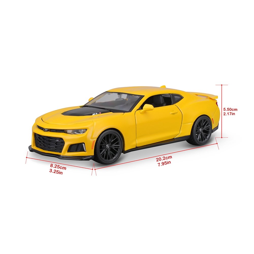 Carrinho Maisto 1:24 SE 2017 Chevrolet Camaro ZL1 Amarelo