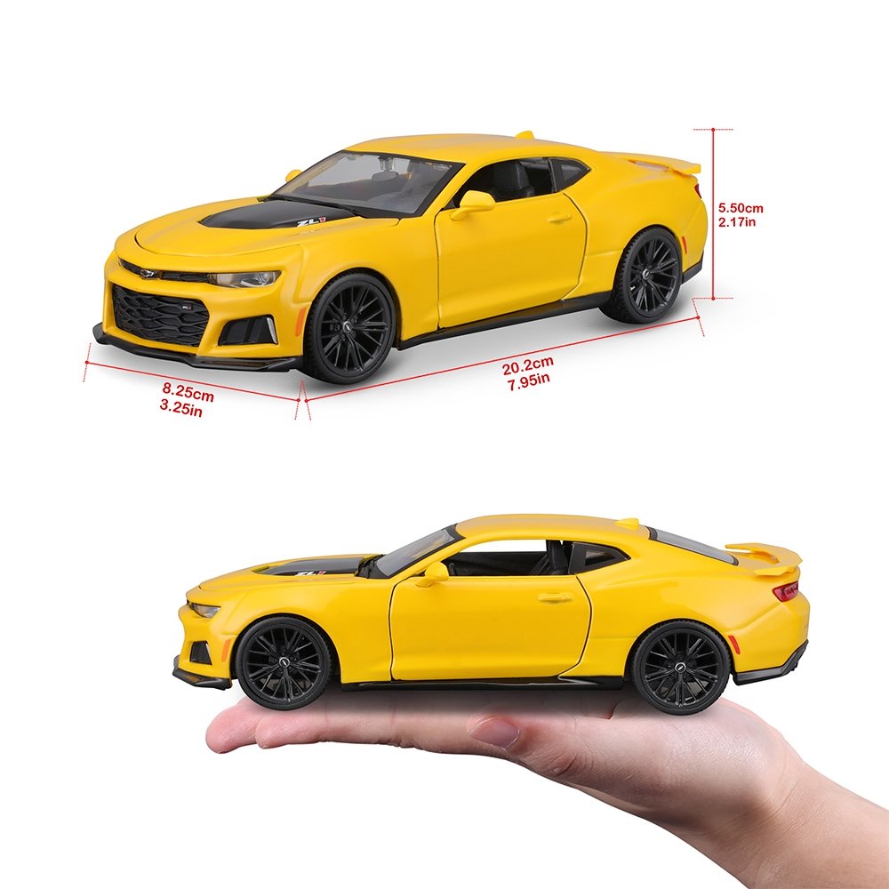 Carrinho Maisto 1:24 SE 2017 Chevrolet Camaro ZL1 Amarelo