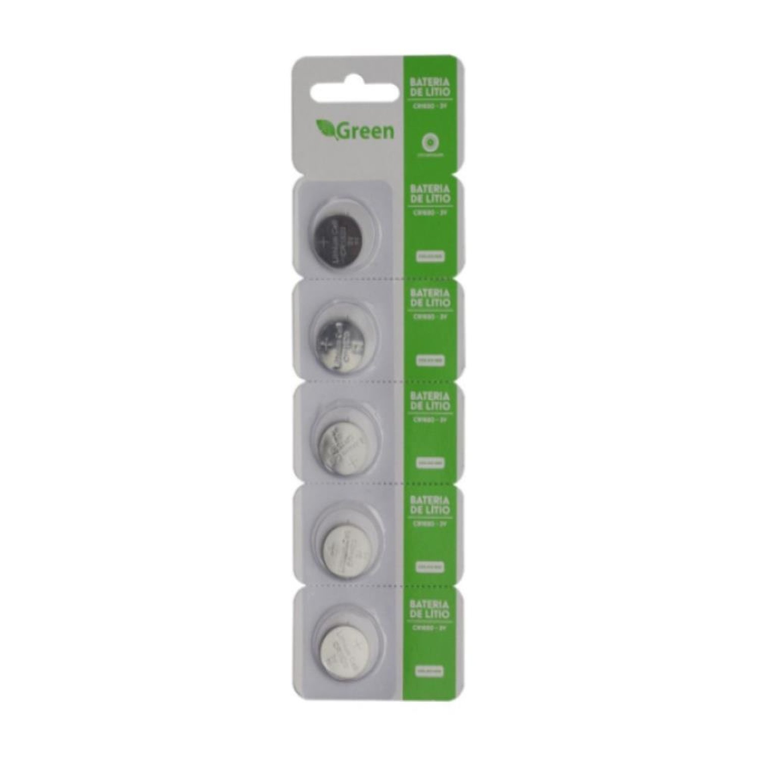 Bateria CR1620 3V Lítio Manganês - Green