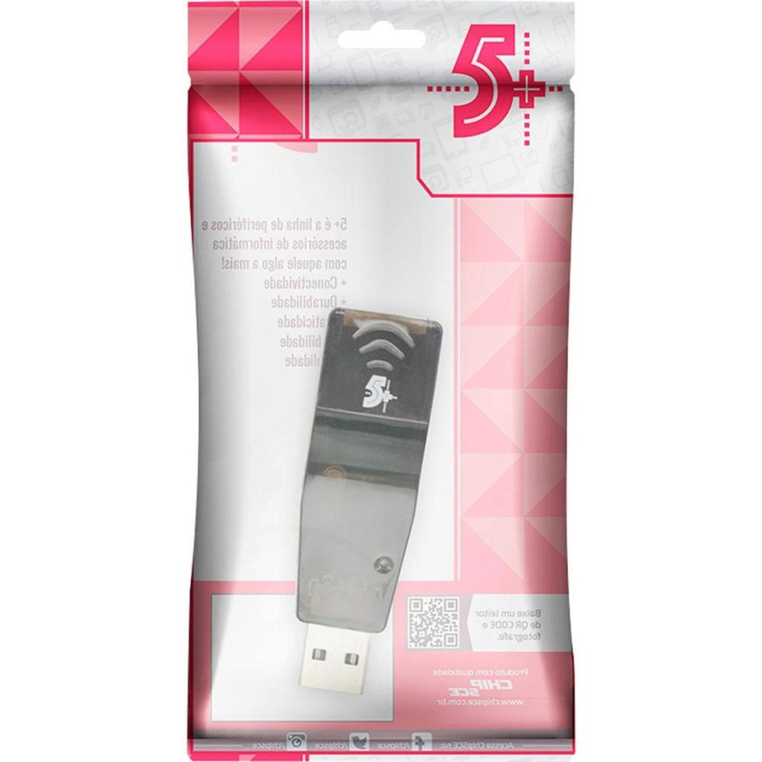 Adaptador USB 2.0 Para Rede RJ45 Ethernet 10/100 Mbps 5+ Un.Venda: PC/1