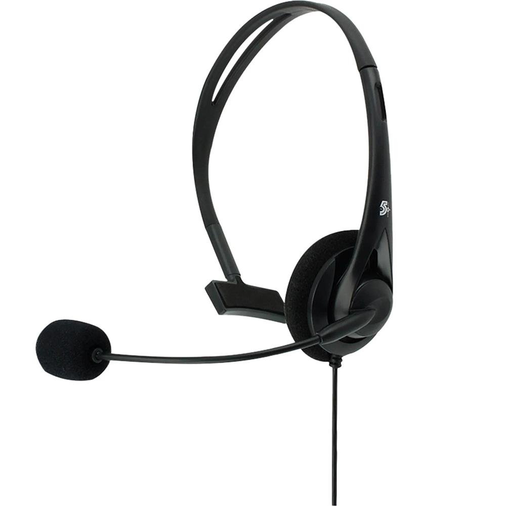 Headset Office 5+, Driver 30Mm, Conector Rj9, Cabo 1.5M, Preto