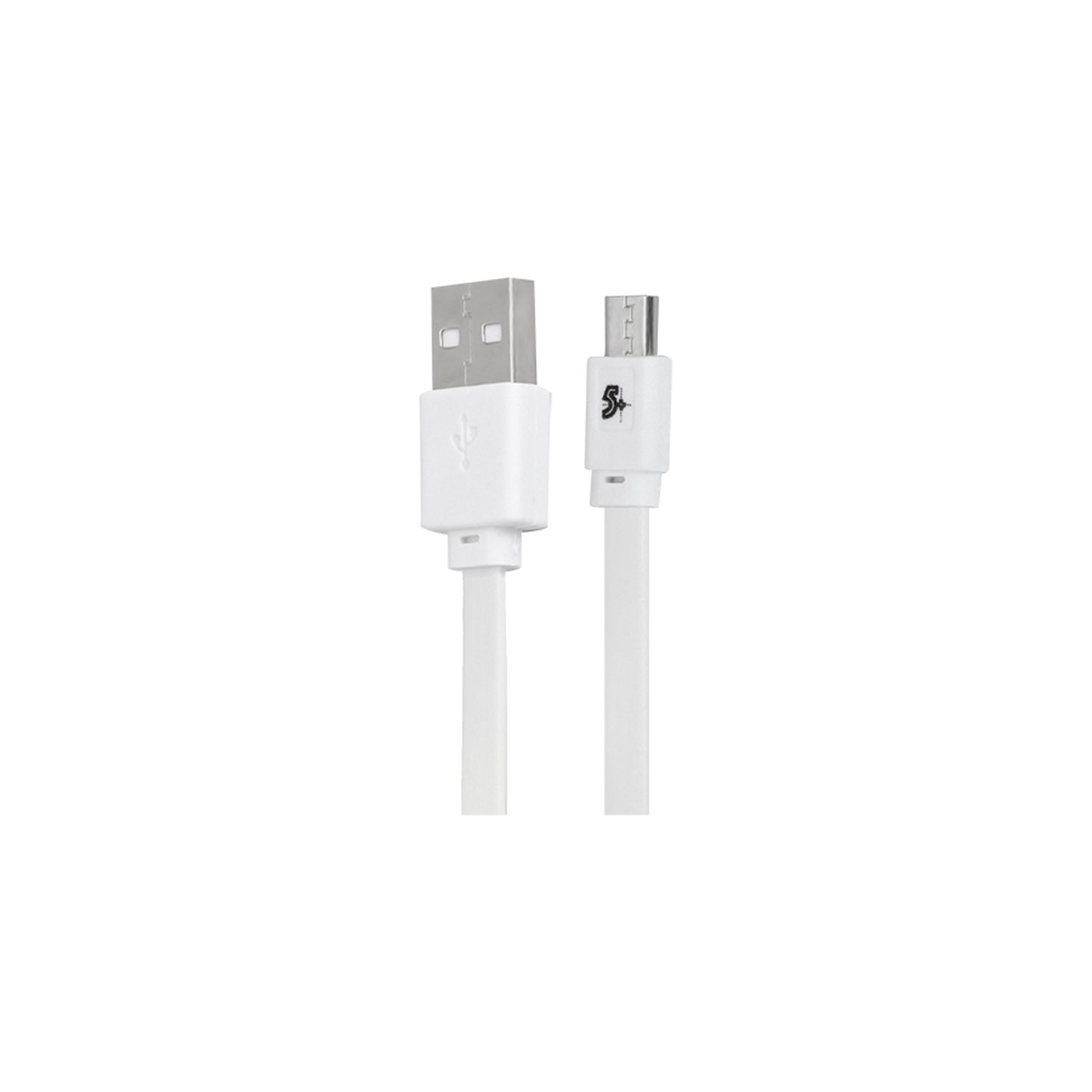 Cabo Micro USB Mobile - Micro USB + USB A Macho - 5GB Flat - 1.20M - Branco
