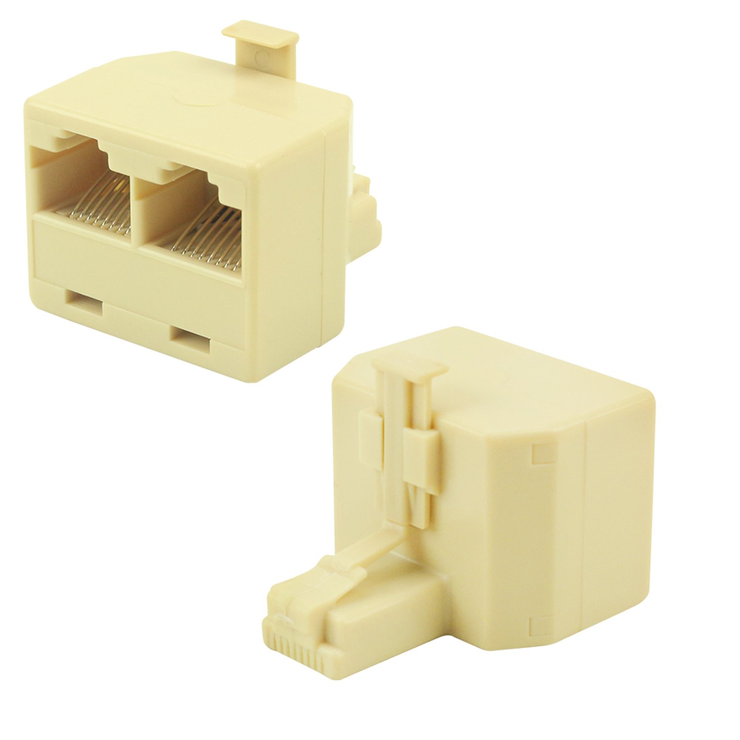 Adaptador RJ-45 - 1 Macho Para 2 Fêmeas