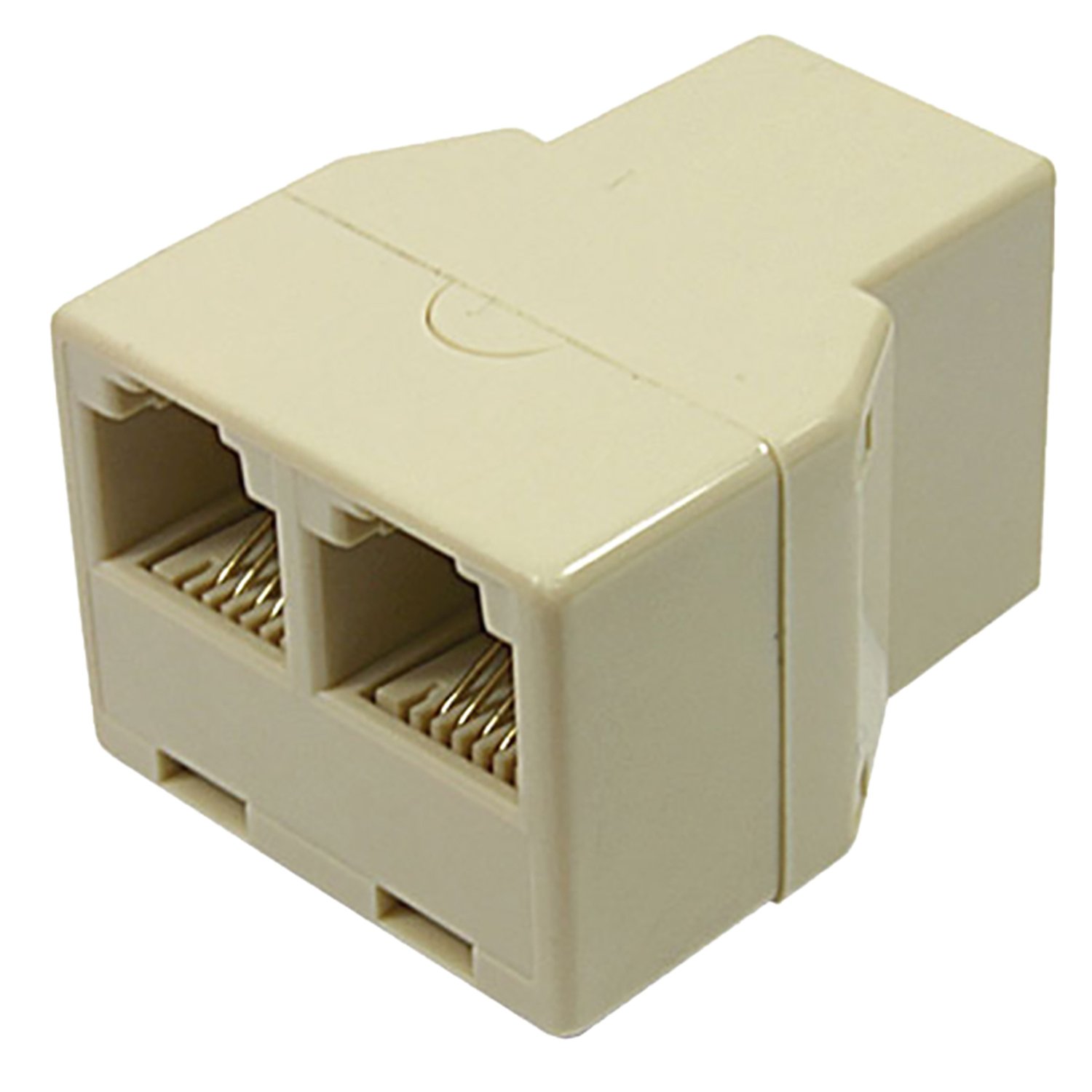 Adaptador RJ-11 - 1 Fêmea Para 2 Fêmeas