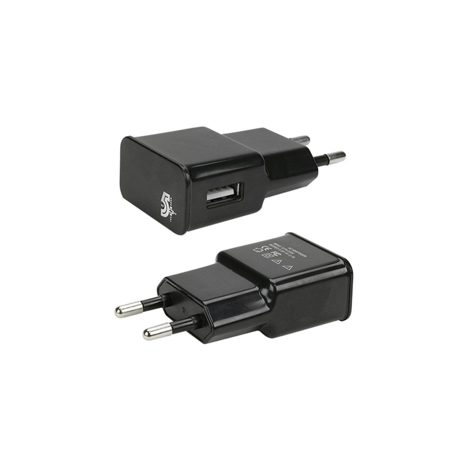 Fonte USB Mobile - USB De Parede - 5V 2.1A - Preto