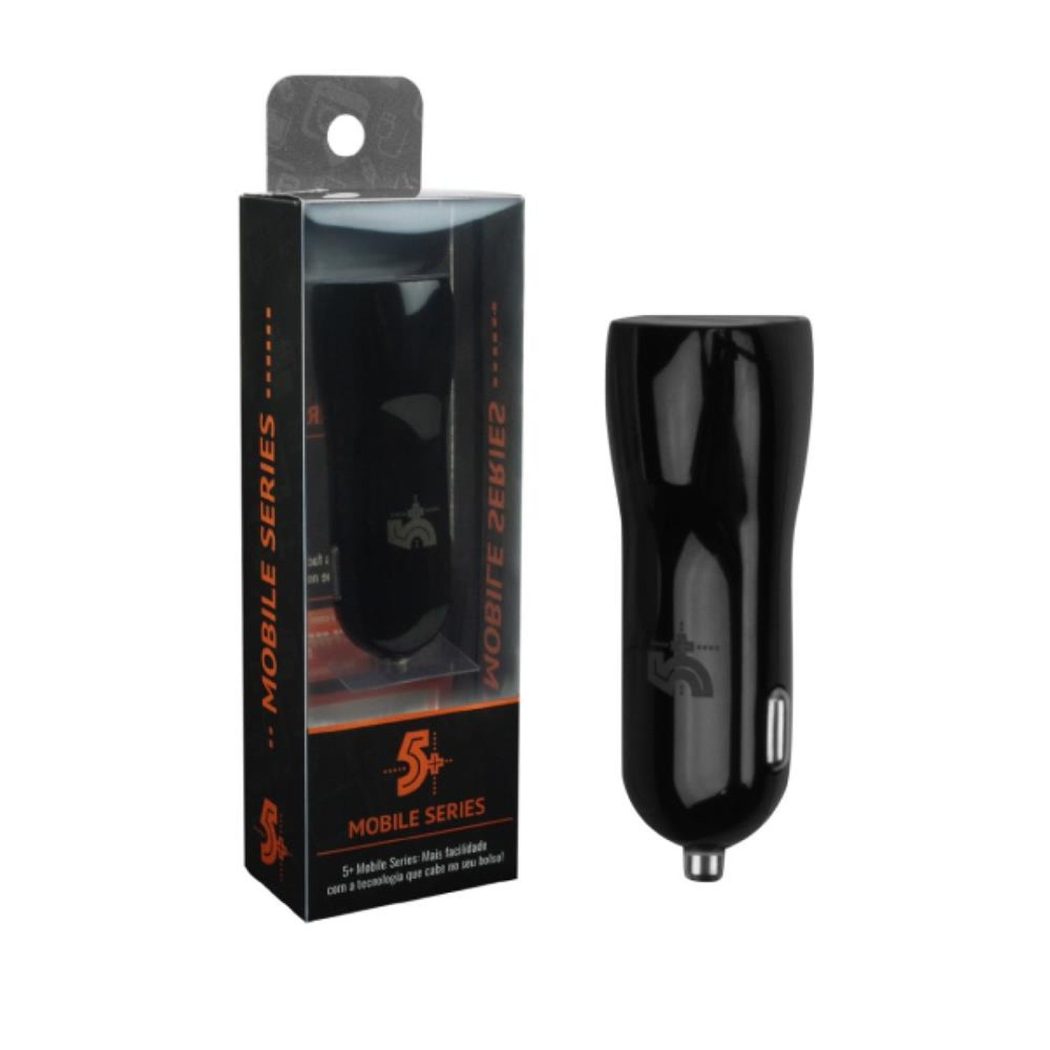 Fonte USB Mobile - USB Automotivo - Quick Charge - Preto