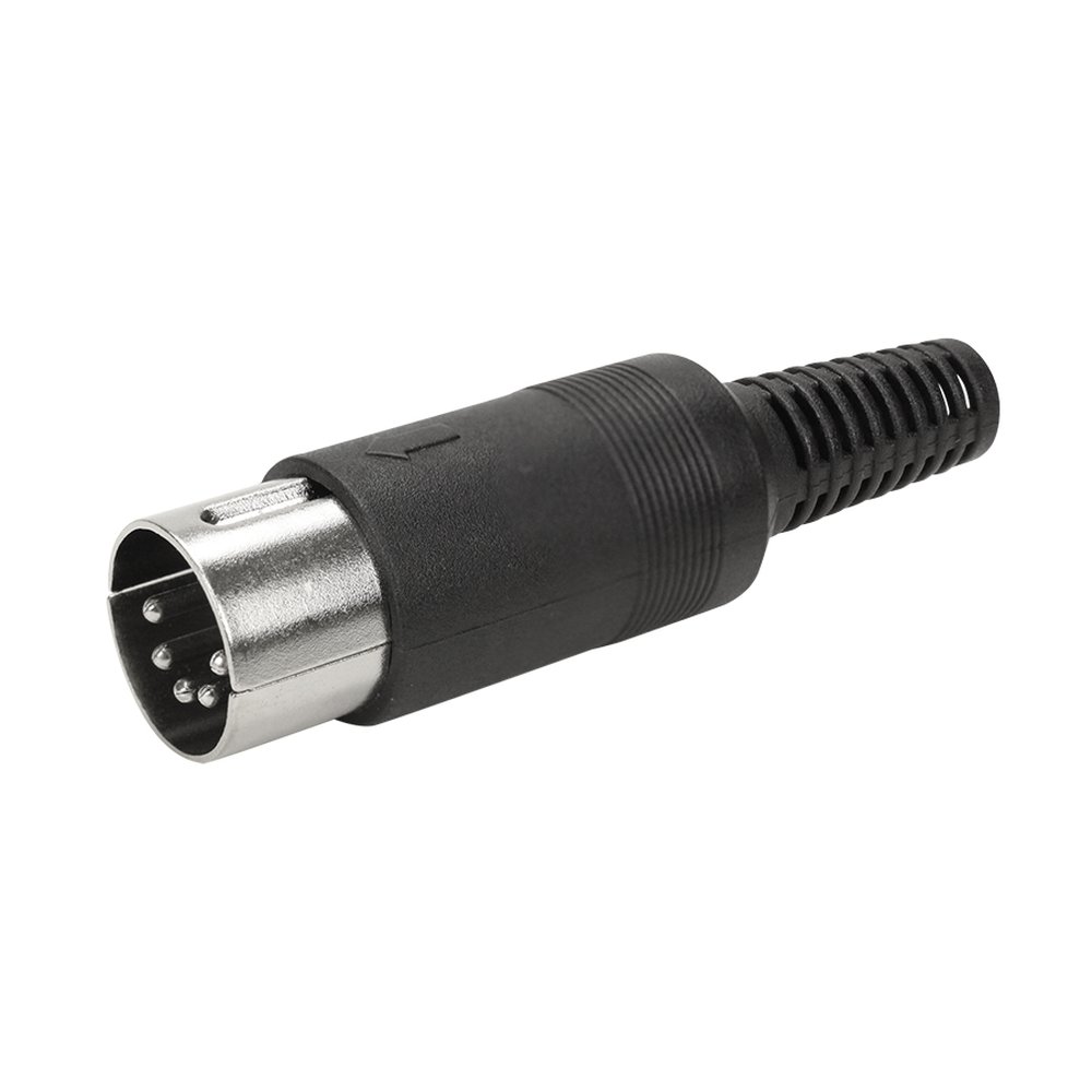Plug Din Plastico - Din Macho 5 Pinos