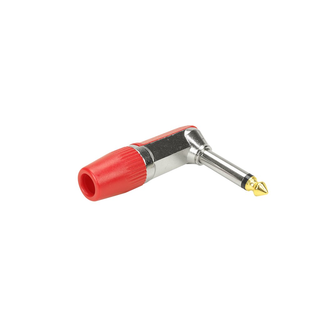 Plug P10 Style - P10 90 Graus Profissional - Vermelho Versão Mono