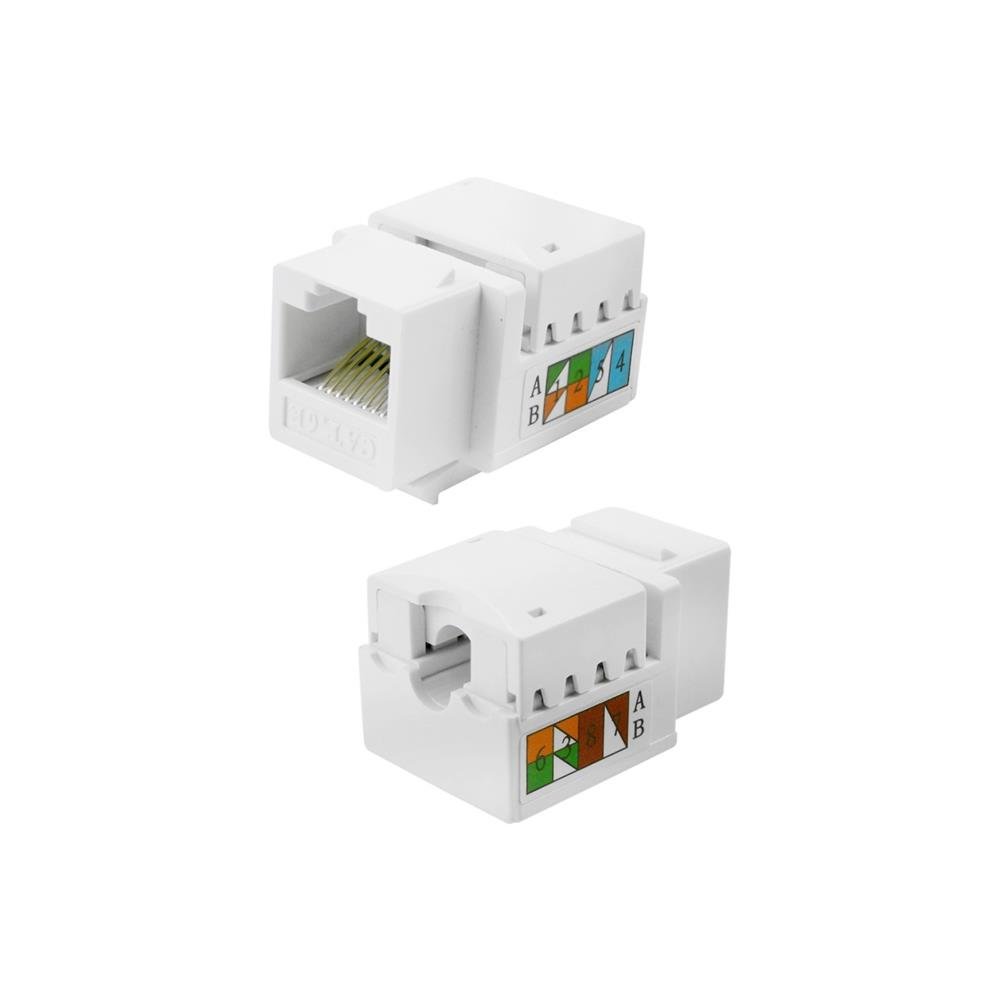 Keystone RJ45 - Branco - CAT6 | Martins Atacado