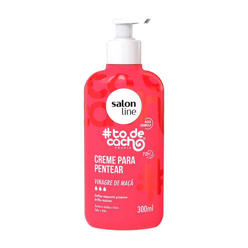 Creme de Pentear Salon Line To de Cacho Vinagre Maca 300ml
