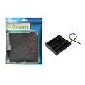 Suporte 4 Pilhas AA Fechado Com On/Off - Preto