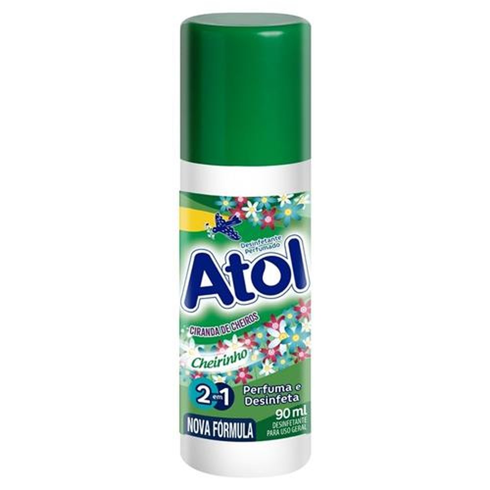 Desinfetante Atol Perfumado Ciranda de Cheiros 90ml Embalagem com 24 Unidades
