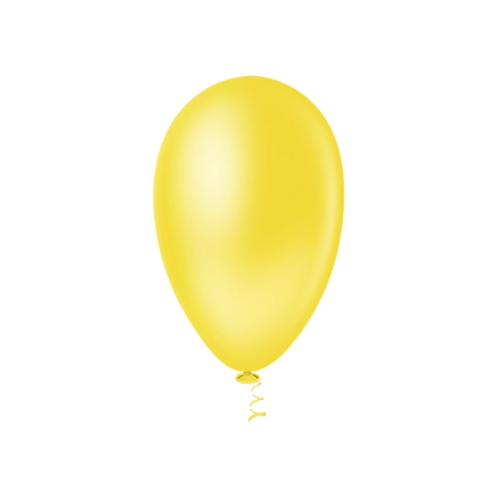Bexiga Latex 6.5 Pacote com 50 Unidades Amarelo