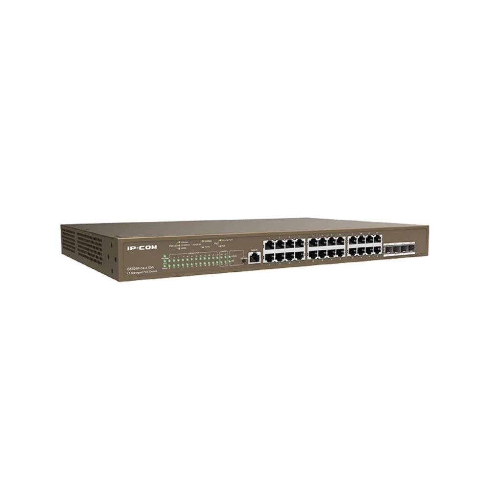 Switch Gerenciável 24 portas IP-Com, 24 portas Gigabit POE e 4 portas SFP, G5328P-24-410W