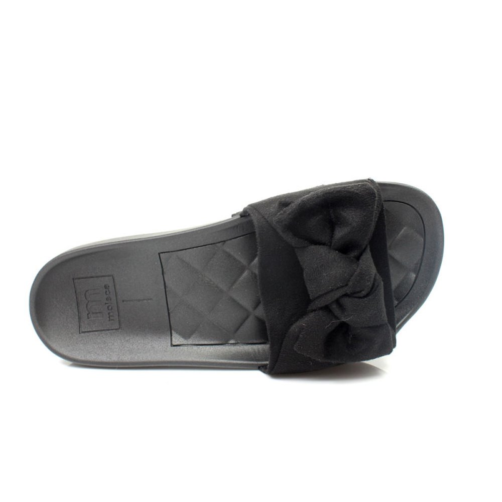 Chinelo Slide Moleca 5414.104 (34-39) Camurça 5881- Preto 15745