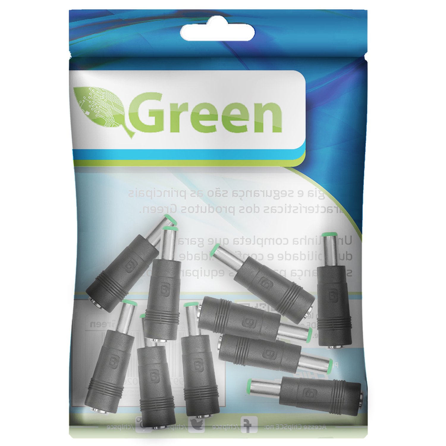 Adaptador P4 5.5 x 2.1MM Fêmea Para 6 x 3MM Macho