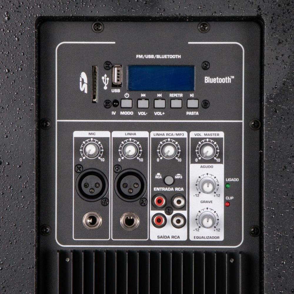 Caixa Acústica Ativa em Madeira CPX 15A 15" Falante e Driver JBL Hayonik