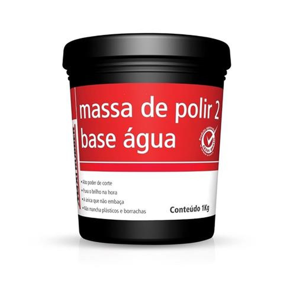 Massa de Polir 2 Base Água Maxi Rubber 1Kg