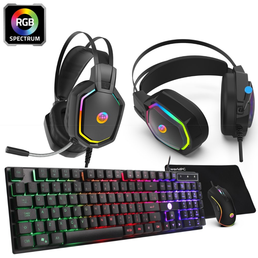 Computador Gamer Completo RGB Intel Core i5 8GB SSD 480GB Kit Gamer com Headset Monitor 20" Windows 10 3green Premium