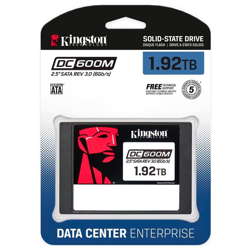 Ssd 1920gb Sata3 Kingston Enterprise Serie Dc600m Para Servidores E Data Centers, Sedc600m/1920g