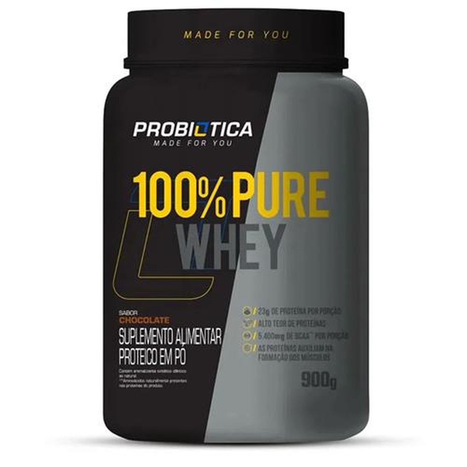 Hiper 100% Whey Chocolate Probiotica Pote 900g