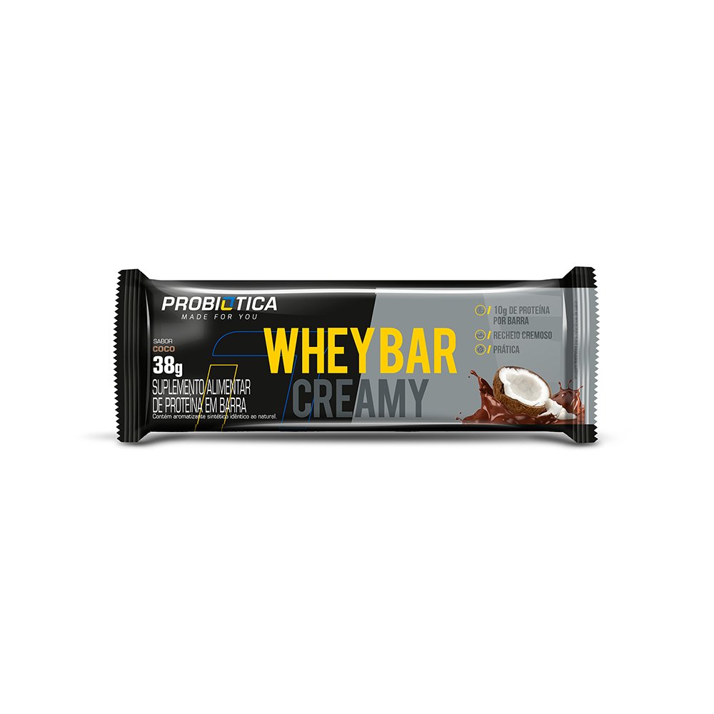 Whey Bar Creamy Coco Probiotica 38g Display 12x38g