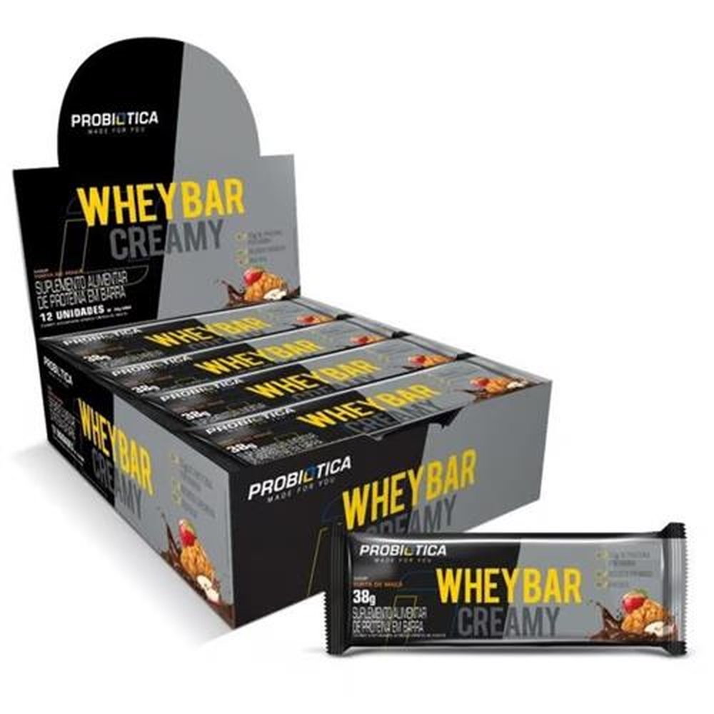 Whey Bar Creamy 38g Torta de Maçã Display 12x38g