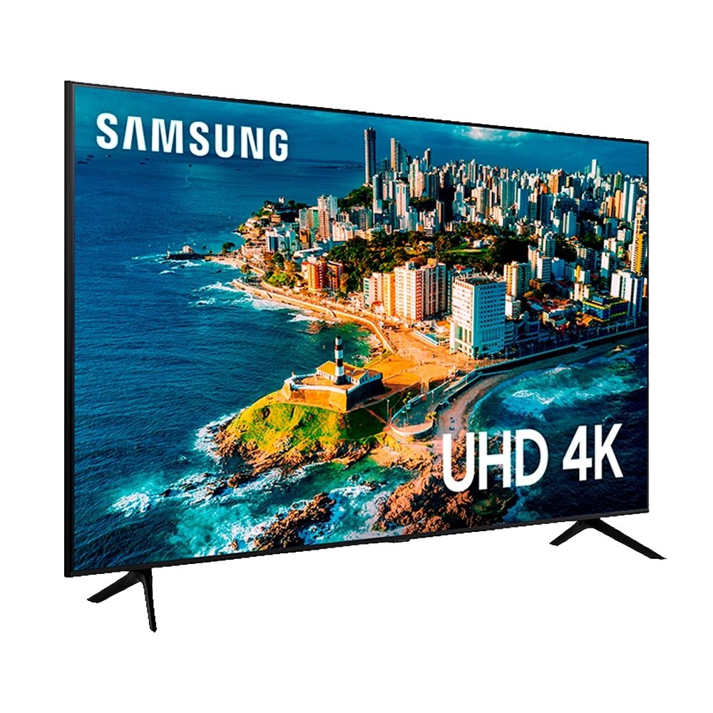 Smart TV 65" Samsung Crystal UN65CU7700GXZD 4K Tizen UHD com Wi-Fi, com 1 USB, 3 HDMI, 60 Hz