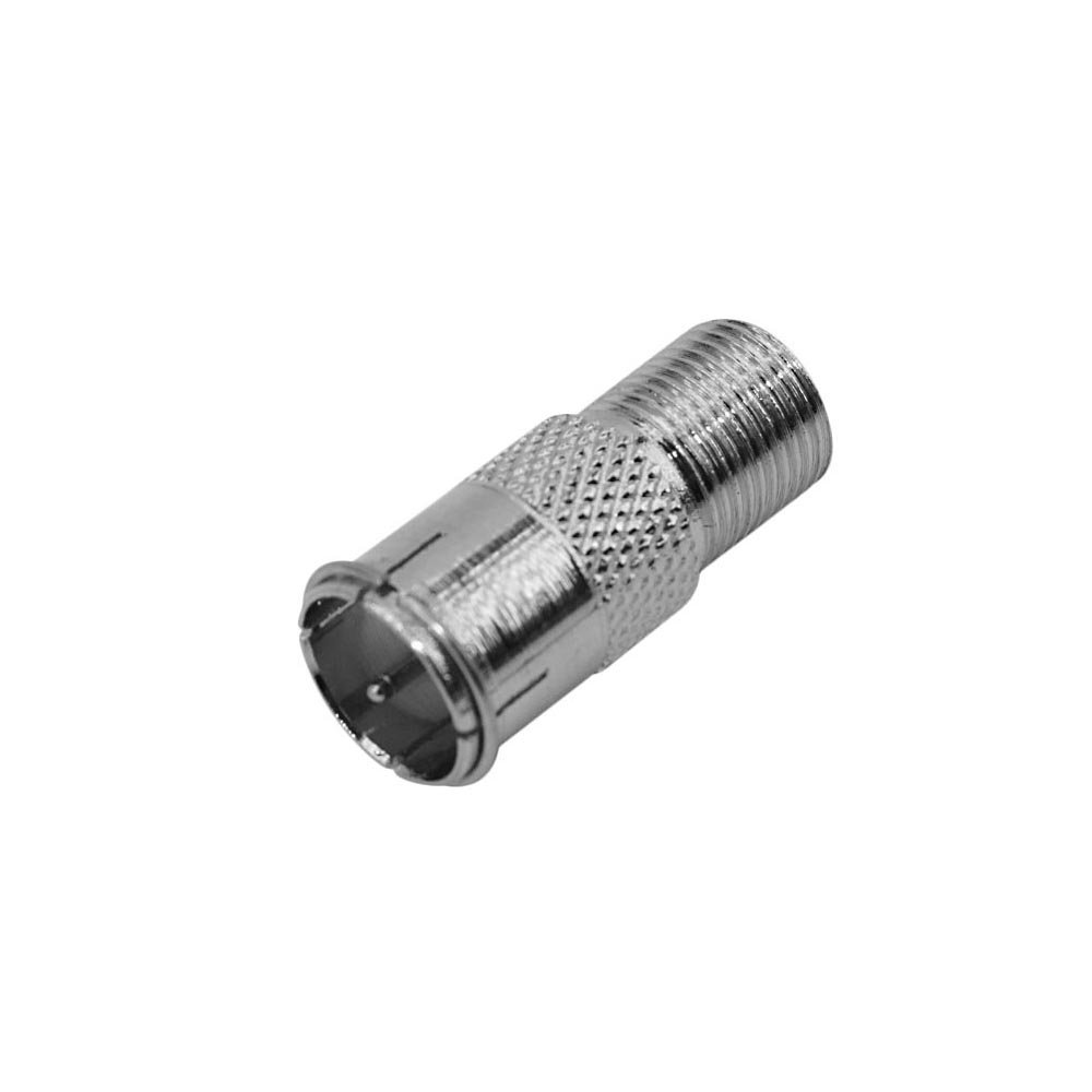 Adaptador F Níquel - F Macho Para F Fêmea - Engate Rápido