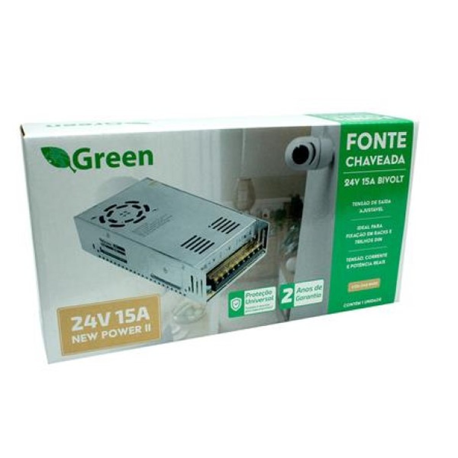 Fonte Chaveada Metal 24v 15A - 360w Bivolt