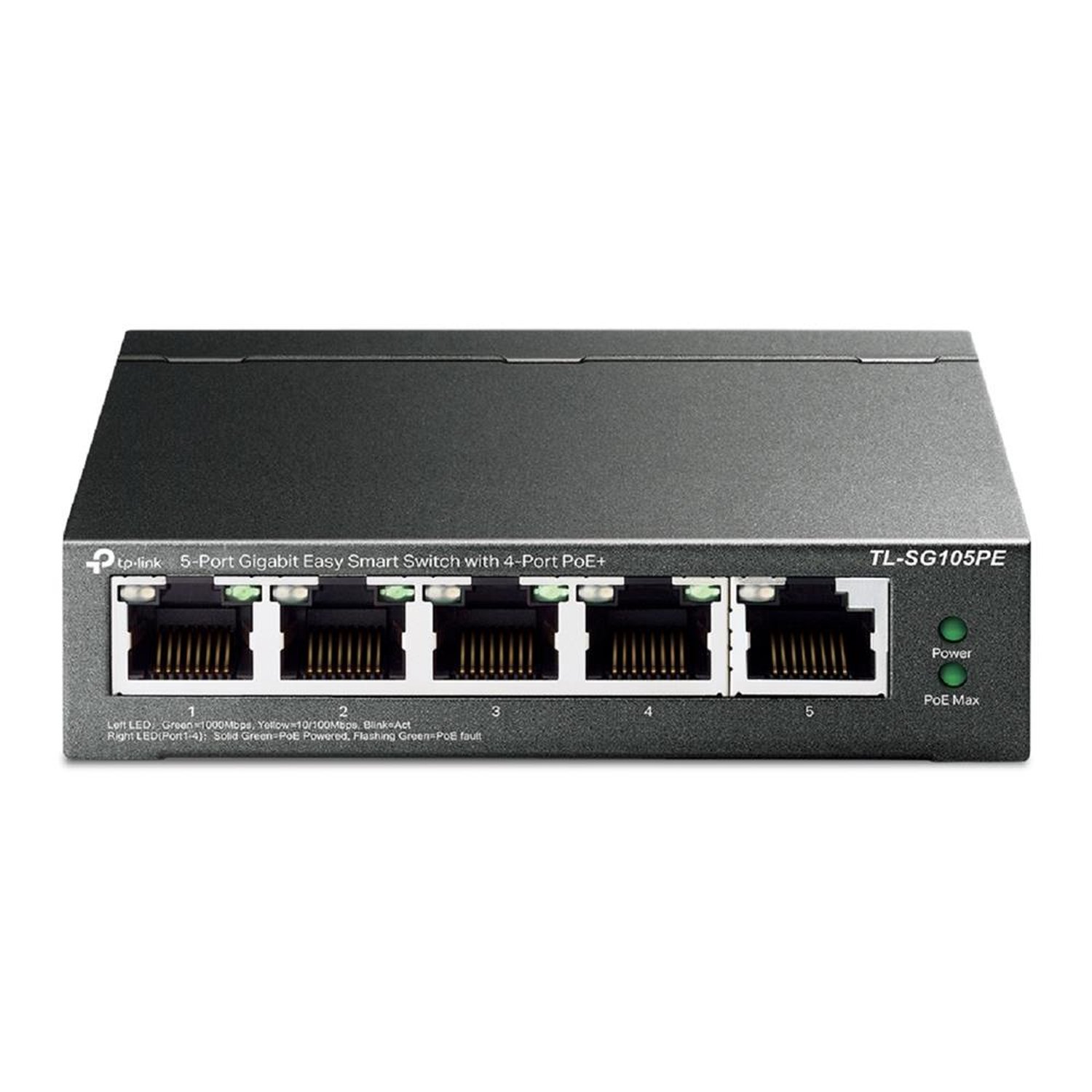 Switch Gigabit Easy Smart 10/100/1000 C/ 5 Portas-TL-SG105PE