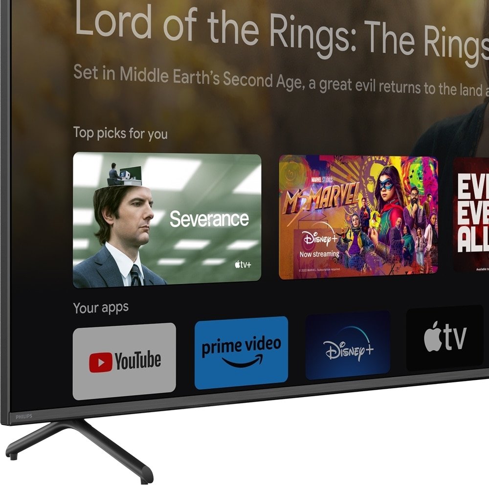 Smart TV LED 65" Philips The One 65PUG8808/78 4K UHD com Wi-Fi, com 4 HDMI, 2 USB, 120Hz, Preto