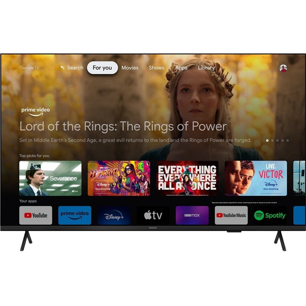 Smart TV LED 70" Philips 70PUG7408/78 4K UHD com Wi-Fi, com 2 USB, 4 HDMI, 60 Hz
