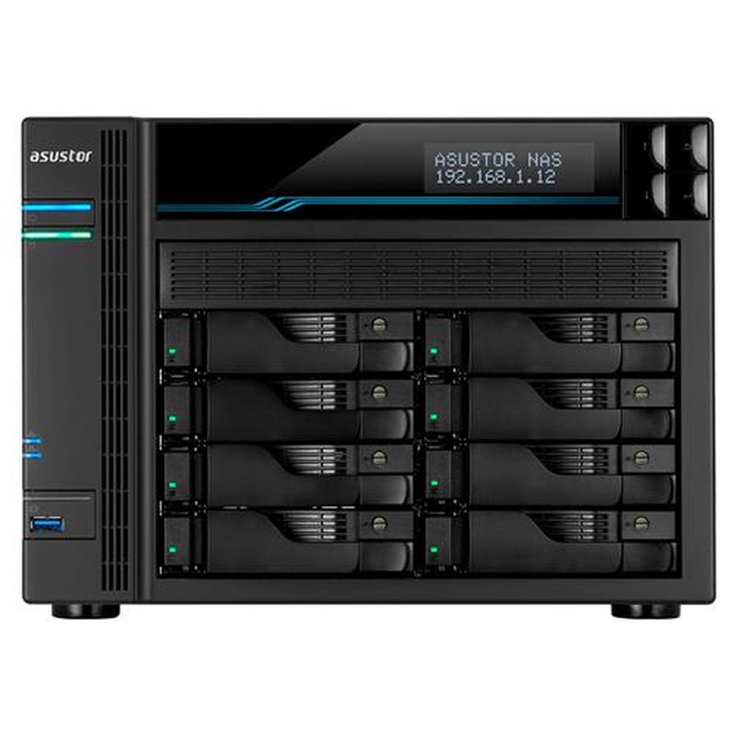 Storage NAS Asustor Lockerstor 8 AS6508T (Intel ATOM C3538 Quad-Core 2.1GHz/8GB SO-DIMM DDR4 Max.64