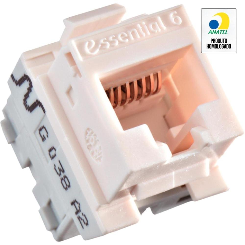 Conector CAT.6 RJ45 Fêmea Bege Nexans Un.Venda: PC/1