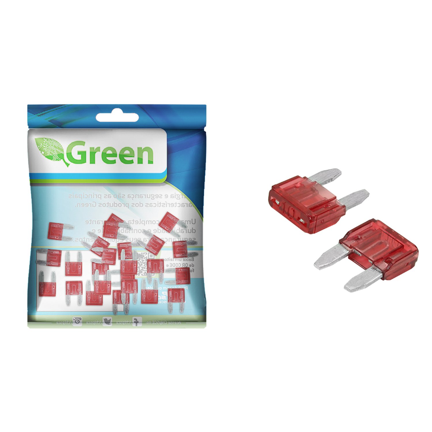 Fusível Lâmina Mini 10A Vermelho