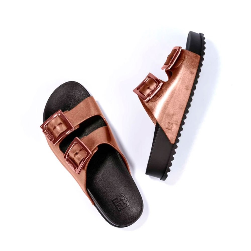 Chinelo Birken Slide Zaxy Partner III 18063 (33-40) 02064 - Cobre Preto 91114