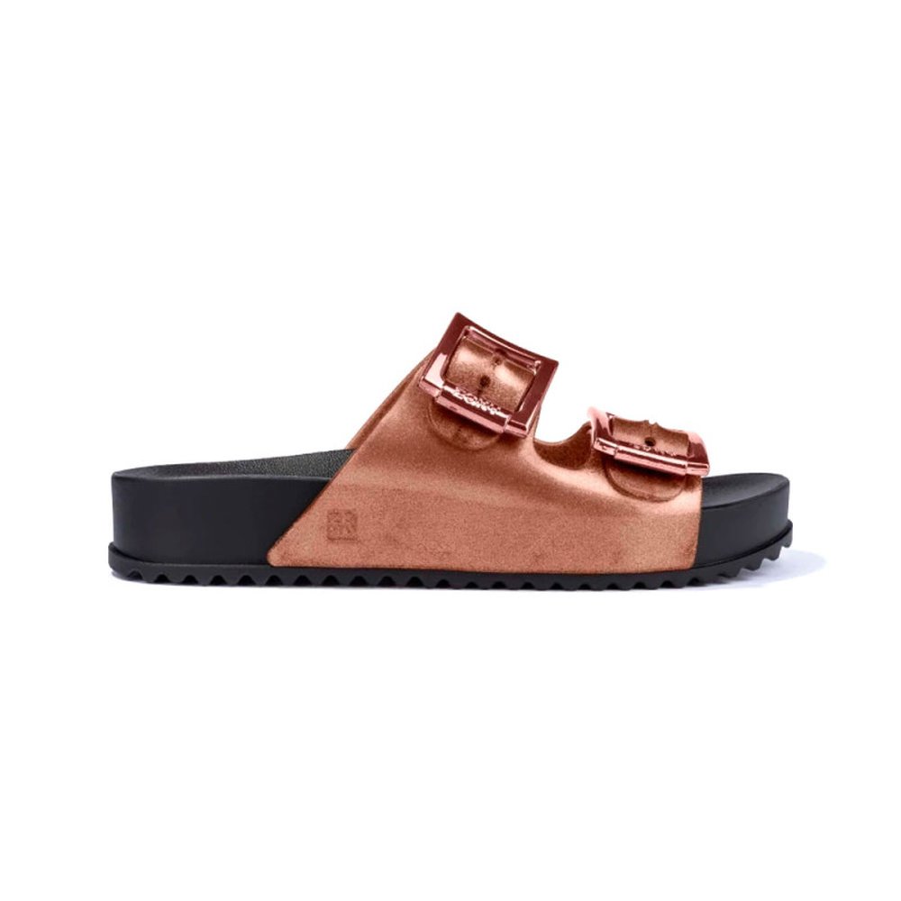 Chinelo Birken Slide Zaxy Partner III 18063 (33-40) 02064 - Cobre Preto 91114
