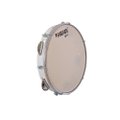 Pandeiro Abs Branco 10" Pele Leitosa Spanking