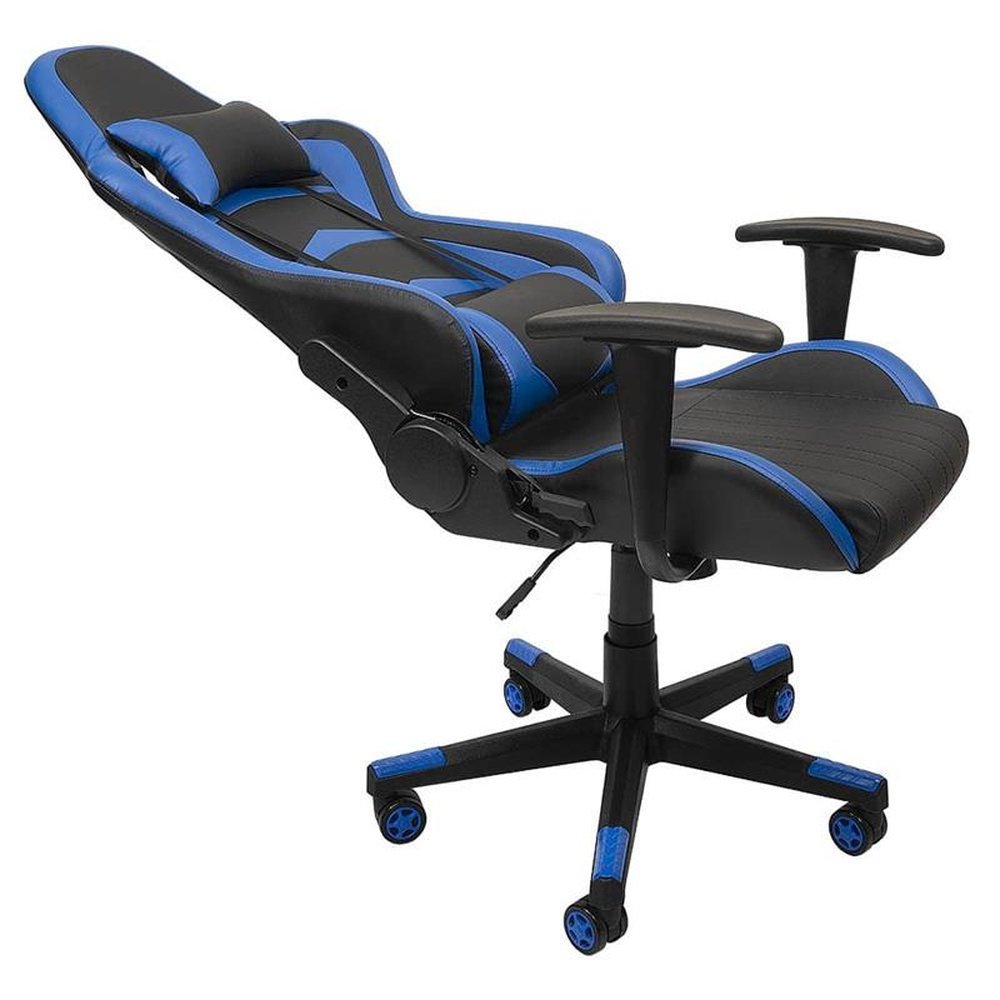 Cadeira Gamer Profissional Giratória Reclinável Azul