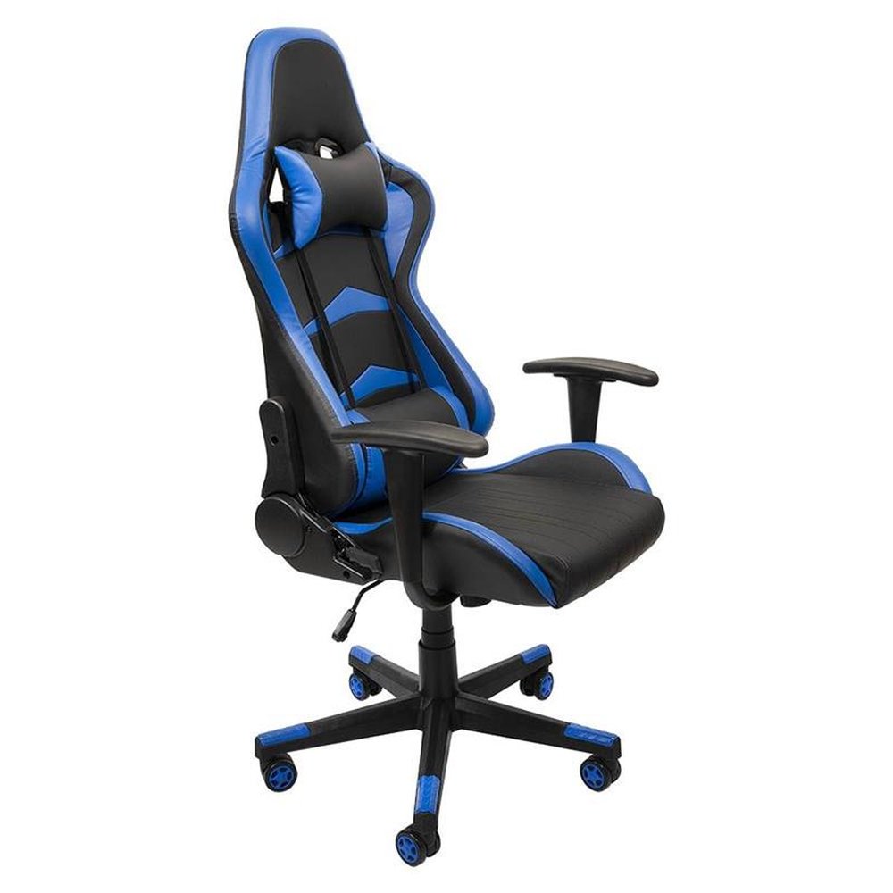 Cadeira Gamer Profissional Giratória Reclinável Azul