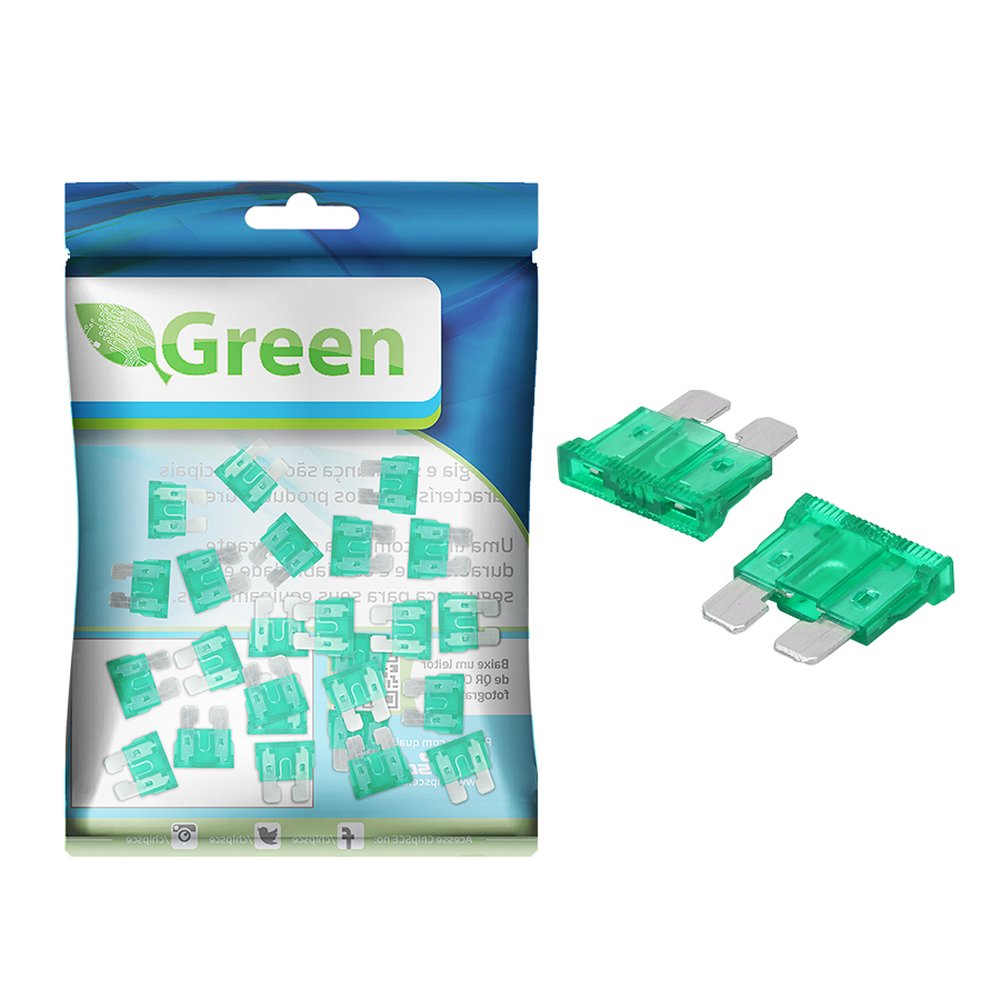 Fusível Lâmina Pequeno 30A Verde
