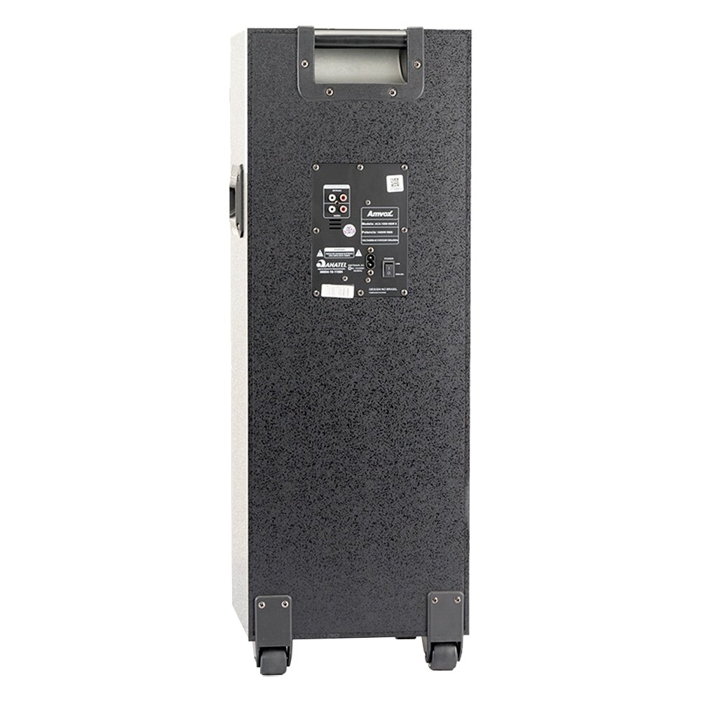 Caixa Amplificada Amvox ACA-1000 Newx - USB/SD/Bluetooth, 1000W, Preto, Bivolt